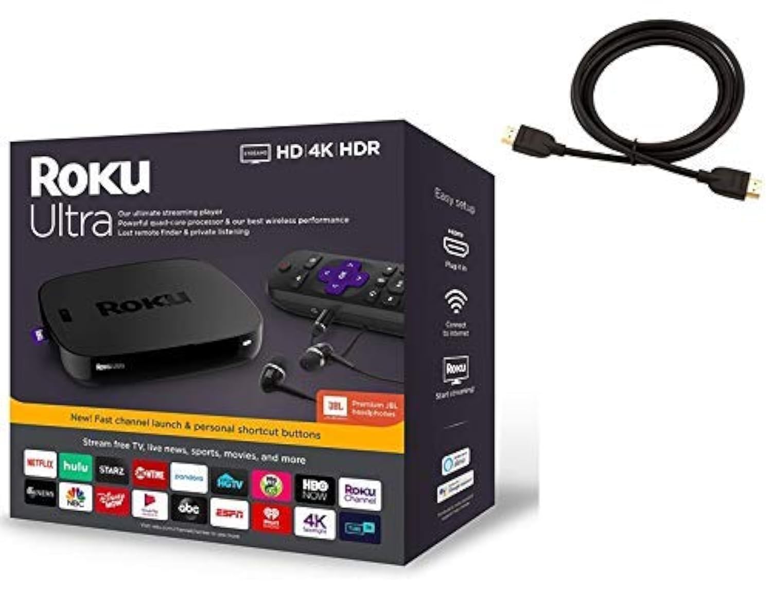 (未使用･未開封品)　Roku Ultra Streaming Media Player by Roku qdkdu57 Amazon.com: Roku Ultra Streaming Media Player 4K/HD/HDR